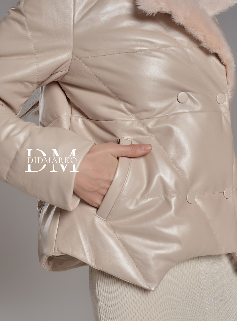 Демисезонная куртка с мехом DONG MING