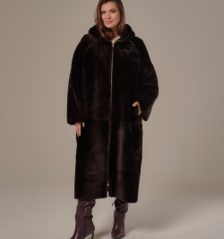 Двусторонняя дубленка больших размеров