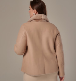 Двусторонняя дубленка автоледи