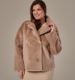 Двусторонняя дубленка автоледи