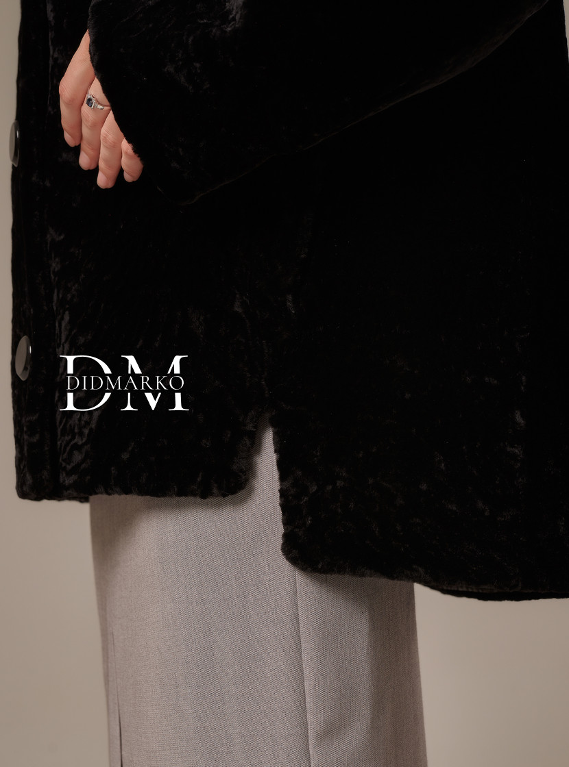 Двусторонний пиджак из астрагана