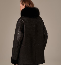 Двусторонний пиджак из астрагана