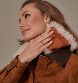 Пуховик из натуральной замши, еврозима