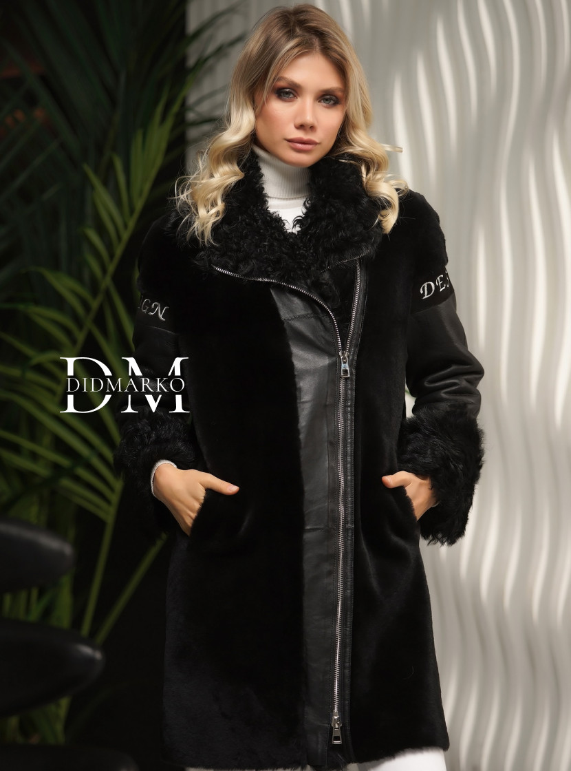 Двусторонняя дубленка FASHION 