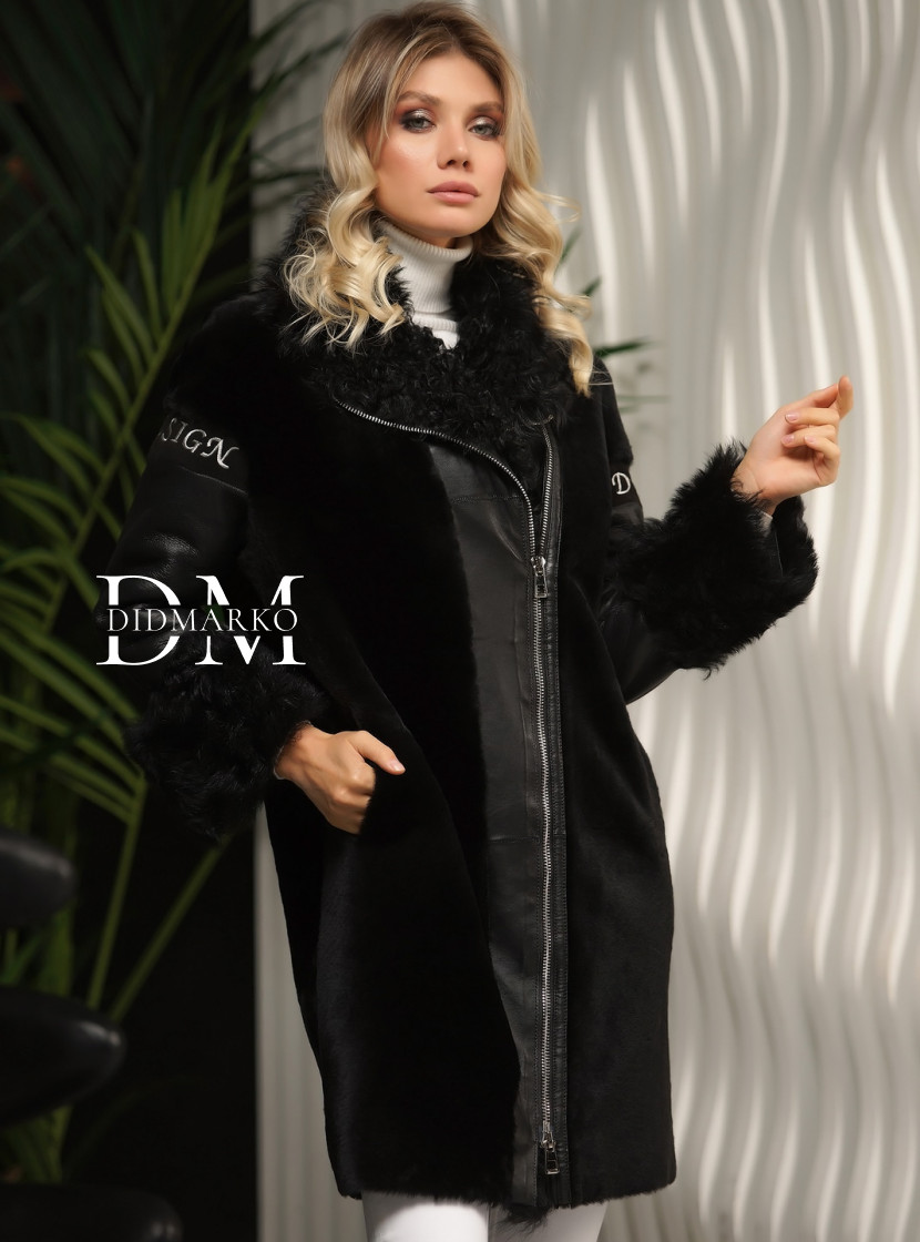 Двусторонняя дубленка FASHION 