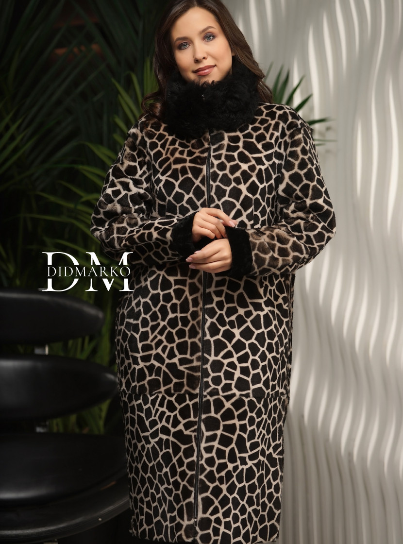 Двусторонняя дубленка FASHION- STYLE