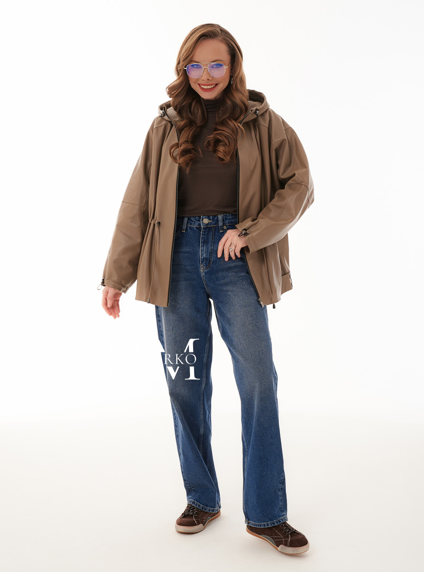 Бежевая куртка на осень-весну