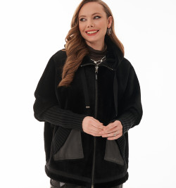 Двусторонняя дубленка автоледи