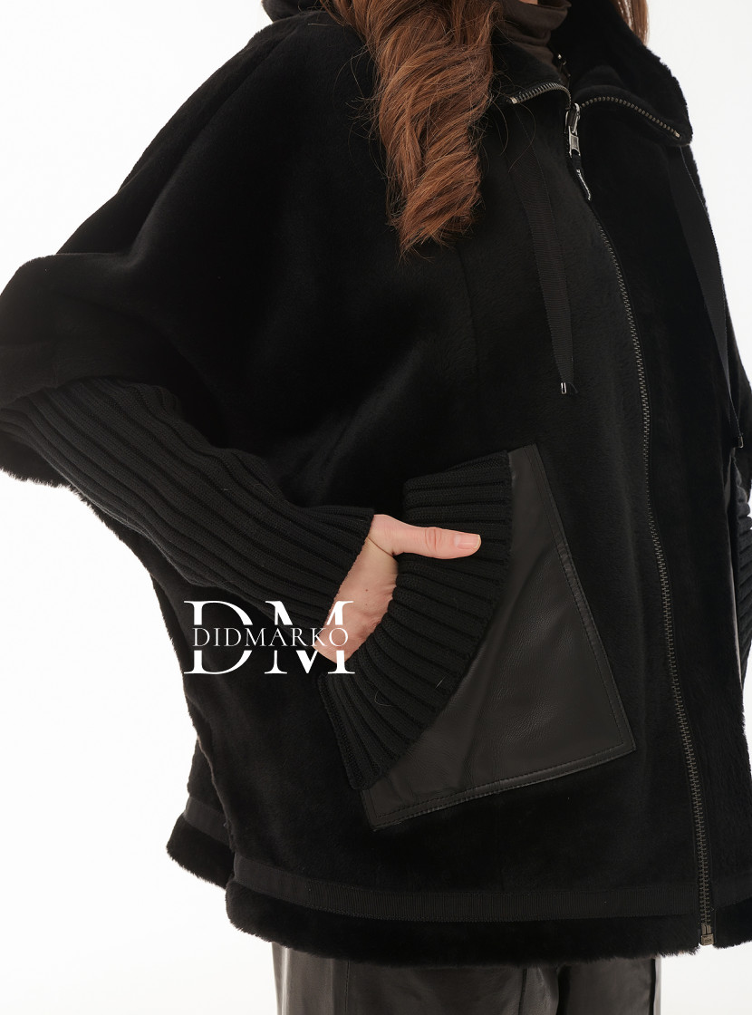 Двусторонняя дубленка автоледи