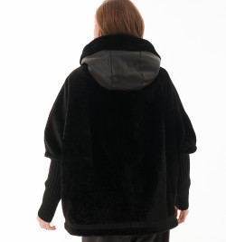 Двусторонняя дубленка автоледи