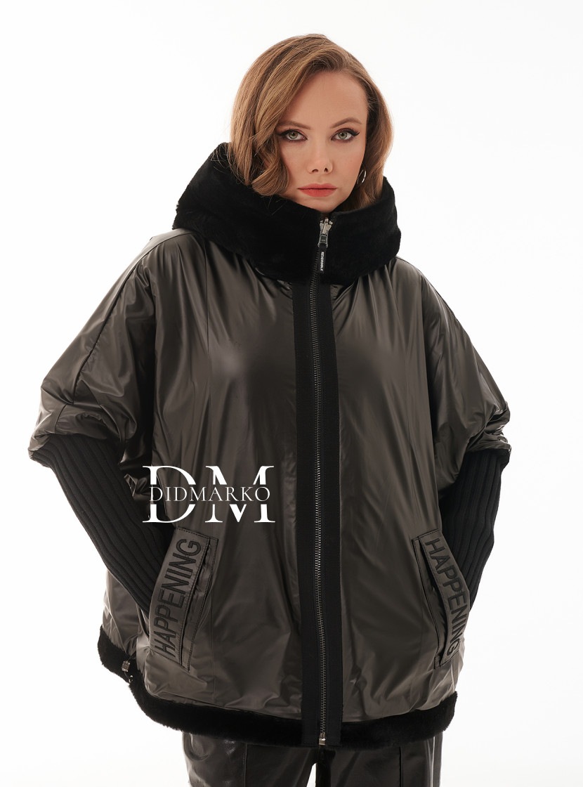 Двусторонняя дубленка автоледи