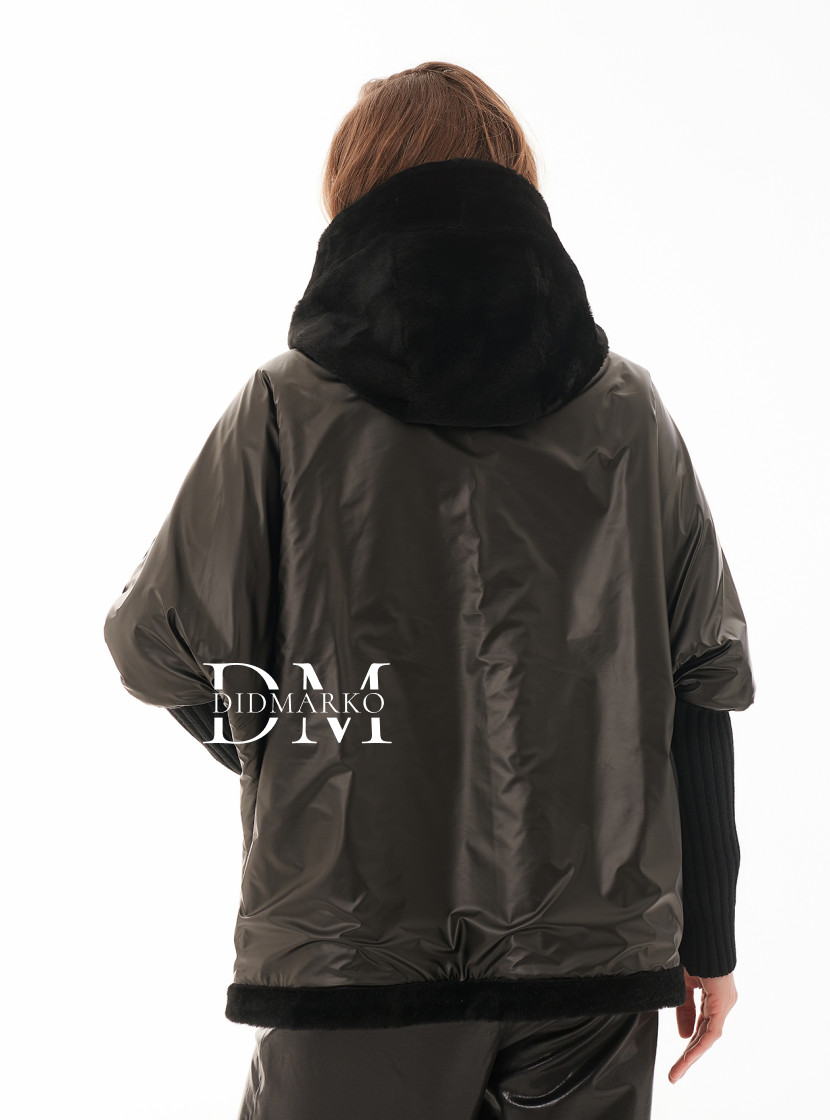 Двусторонняя дубленка автоледи