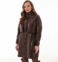 Кожаный плащ Весна - Осень