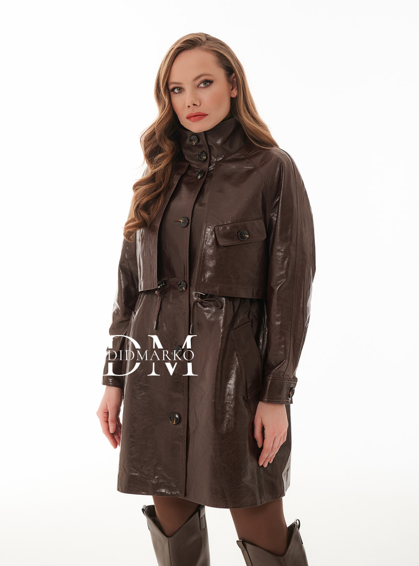 Кожаный плащ Весна - Осень