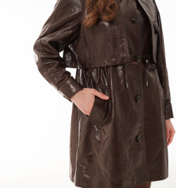 Кожаный плащ Весна - Осень