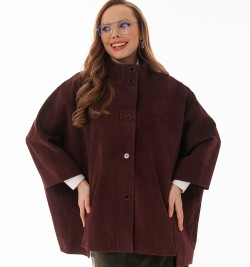 Бордовый жакет из замши большие размеры 