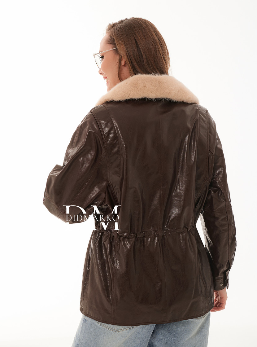 Тёплая куртка с натуральным мехом