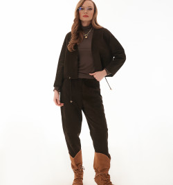 Костюм из натуральной замши - премиум