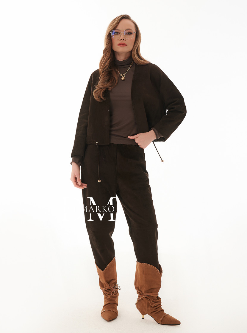 Брюки из замши - премиум / Жакет отдельно DMS073