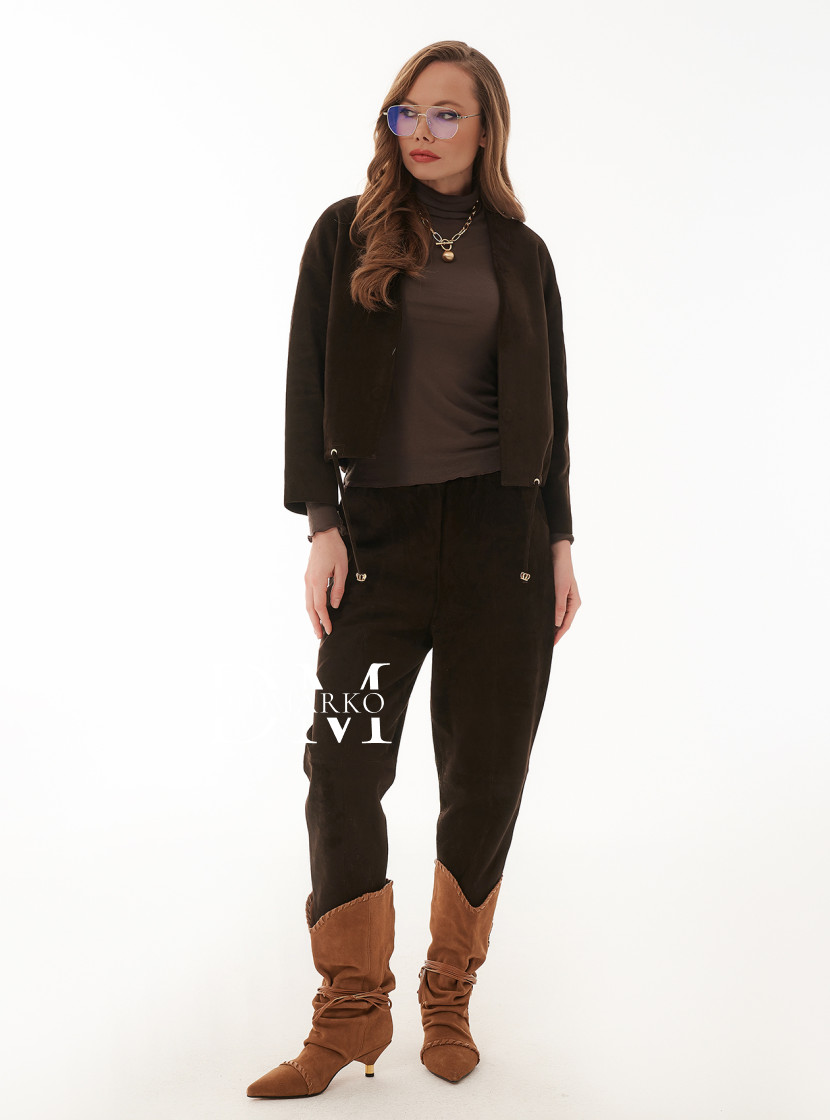 Брюки из замши - премиум / Жакет отдельно DMS073