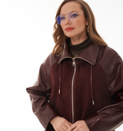 Комбинированная куртка для жещин