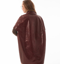 Бордовый жилет из натуральной  кожи