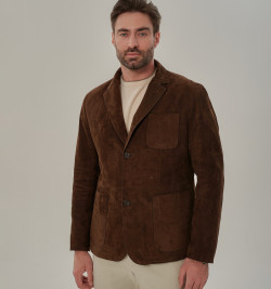 Мужской замшевый пиджак