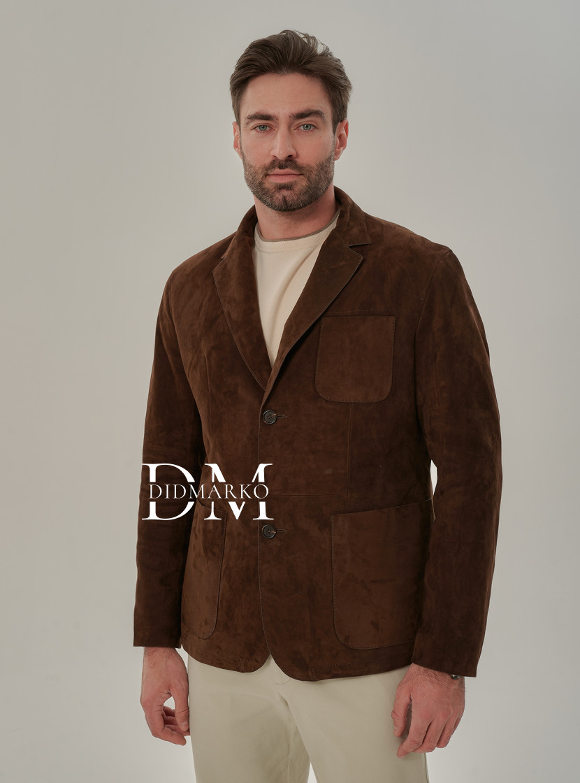 Мужской замшевый пиджак