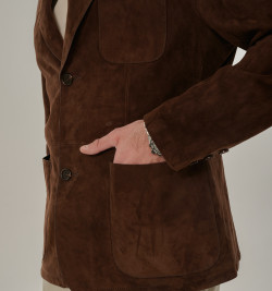 Мужской замшевый пиджак