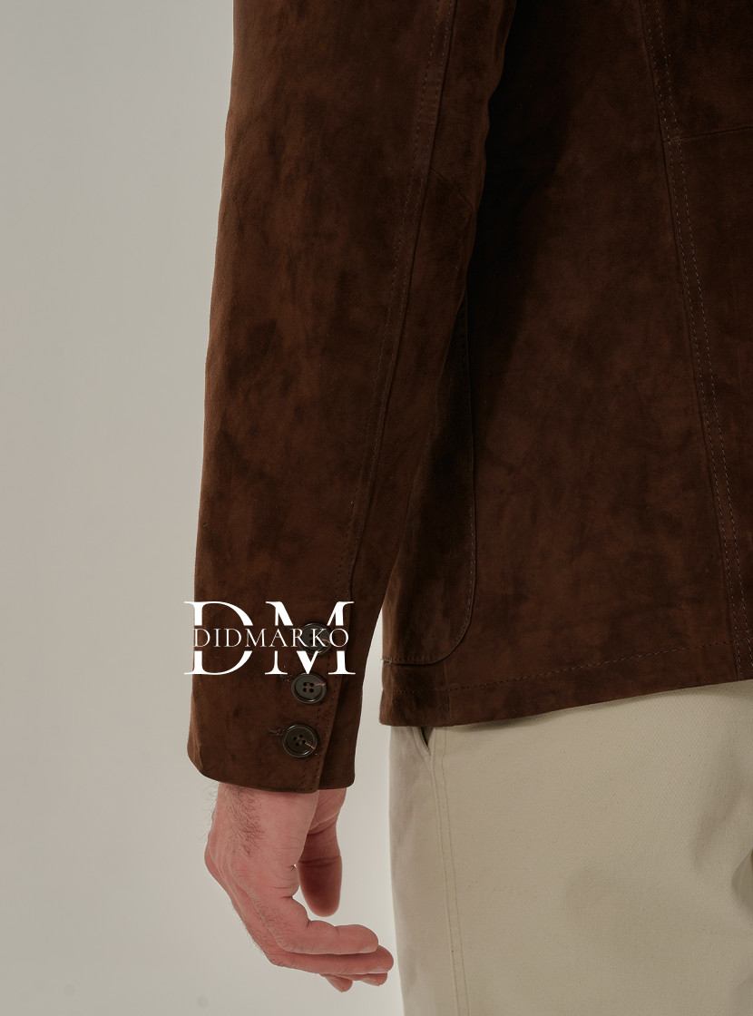 Мужской замшевый пиджак