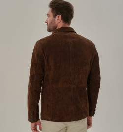 Мужской замшевый пиджак