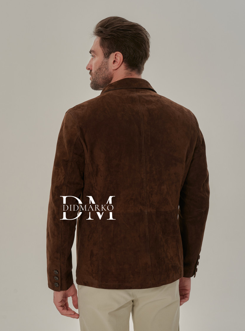 Мужской замшевый пиджак