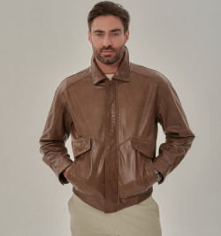 Мужская куртка на резинке светлая