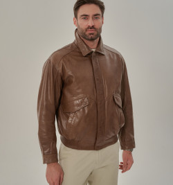 Мужская куртка на резинке светлая