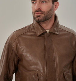 Мужская куртка на резинке светлая