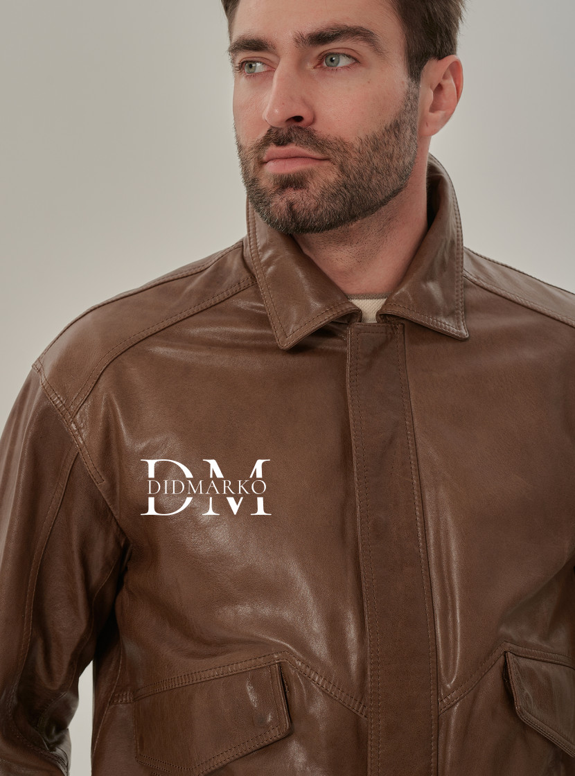 Мужская куртка на резинке светлая