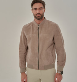 Мужская двусторонняя куртка из замши