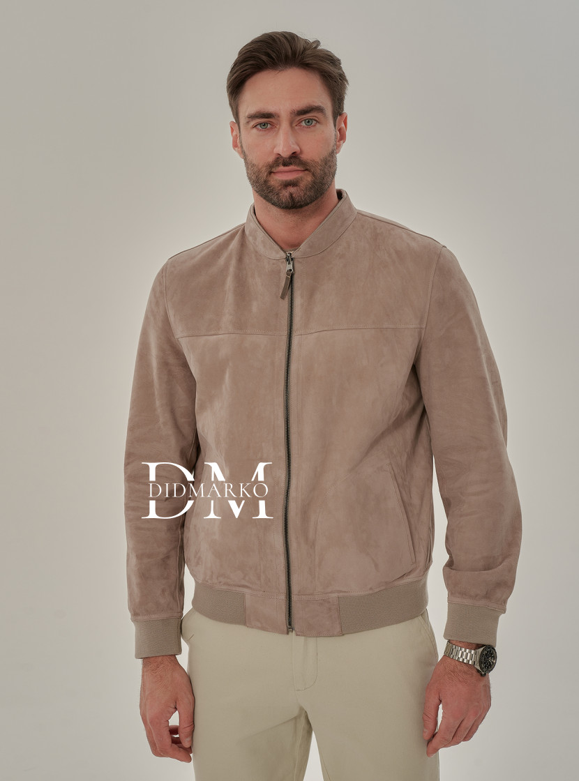 Мужская двусторонняя куртка из замши