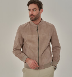 Мужская двусторонняя куртка из замши