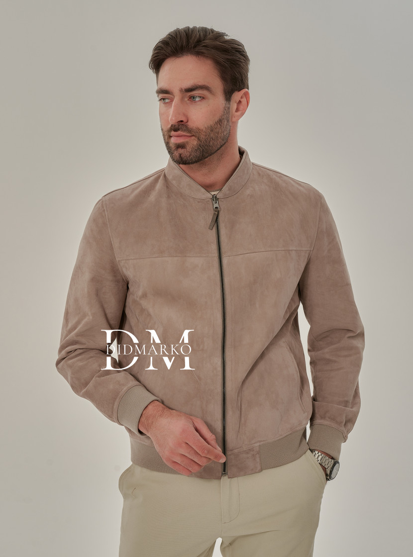 Мужская двусторонняя куртка из замши