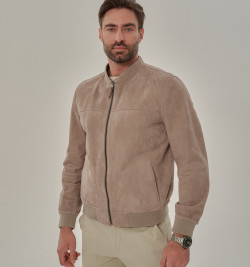 Мужская двусторонняя куртка из замши