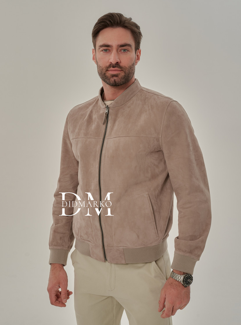 Мужская двусторонняя куртка из замши