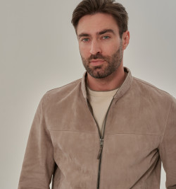 Мужская двусторонняя куртка из замши