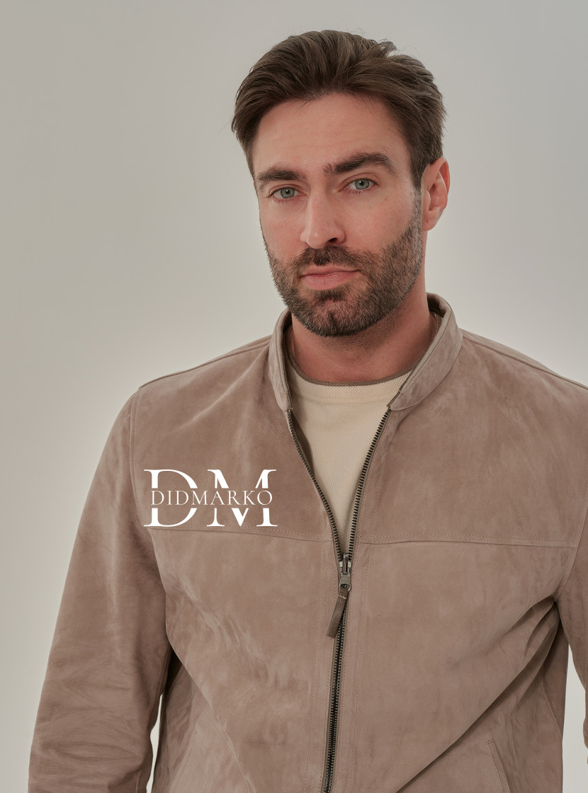 Мужская двусторонняя куртка из замши