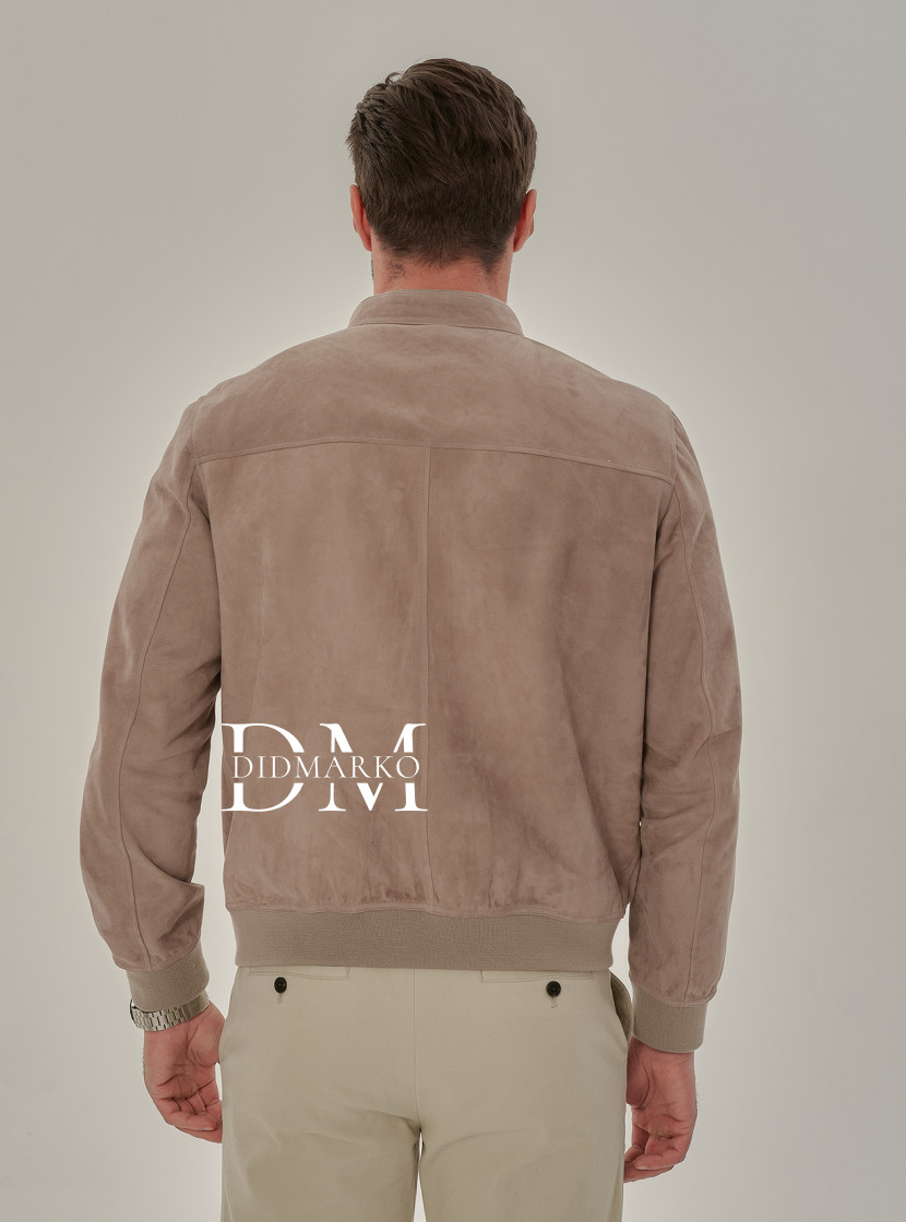 Мужская двусторонняя куртка из замши