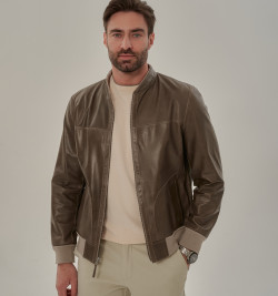 Мужская двусторонняя куртка из замши