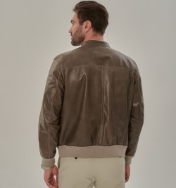 Мужская двусторонняя куртка из замши