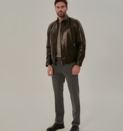 Черная кожаная куртка мужская