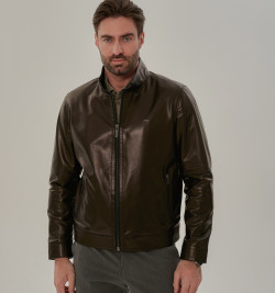 Черная кожаная куртка мужская