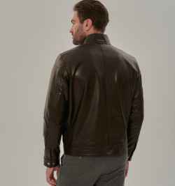 Черная кожаная куртка мужская